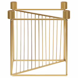 Candle Holder MINDORO Metal 23 cm Gold