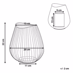 Lantern THURSTON Metal 22 cm Black