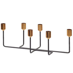 Candle Holder BANGKA Metal 12 cm Black