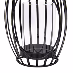 Lantern LOMBOK Metal 38 cm Black