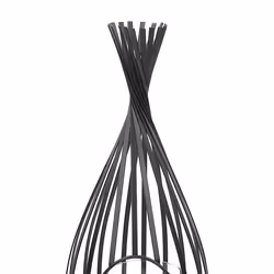 Lantern LOMBOK Metal 38 cm Black