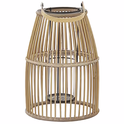 Lantern HOSTE Bamboo Wood 32 cm Beige
