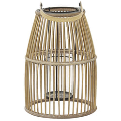 Lantern HOSTE Bamboo Wood 32 cm Beige