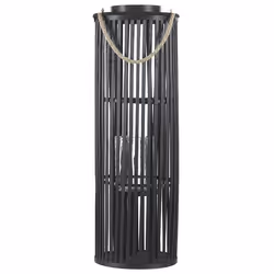 Lantern LUZON Wood 80 cm Black