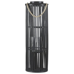 Lantern LUZON Wood 80 cm Black