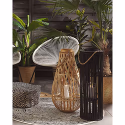 Lantern LUZON Wood 80 cm Black