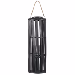 Lantern LUZON Wood 80 cm Black