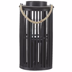 Lantern LUZON Wood 40 cm Black