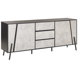 2 Door Sideboard BLACKPOOL Grey Concrete Effect
