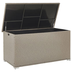 Storage Box MODENA PE Rattan 155 cm 75 cm Taupe