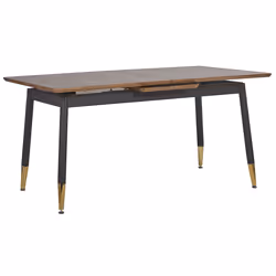 Extending Dining Table CALIFORNIA Dark Brown 160/200 cm 90 cm