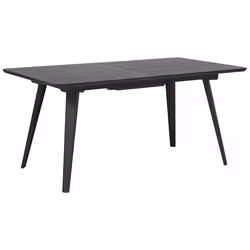 Extending Dining Table IRVINGTON Black 160/200 cm 90 cm
