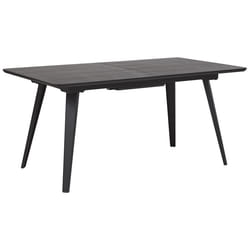 Extending Dining Table IRVINGTON Black 160/200 cm 90 cm