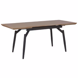 Extending Dining Table BARBOSA Dark Brown 140/180 cm 80 cm