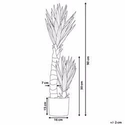 Artificial Potted Plant 90 cm YUCCA