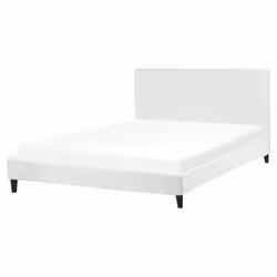 Bed Velvet FITOU 160 x 200 cm (EU King Size) White