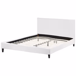 Bed Velvet FITOU 160 x 200 cm (EU King Size) White