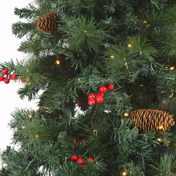Christmas Tree Pre-Lit 180 cm Green JACINTO