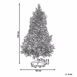Frosted Christmas Tree 120 cm Green DENALI