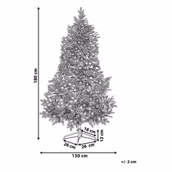 Frosted Christmas Tree 180 cm Green DENALI