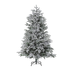 Snowy Christmas Tree 180 cm White BASSIE