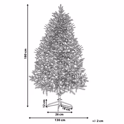 Snowy Christmas Tree 180 cm White BASSIE