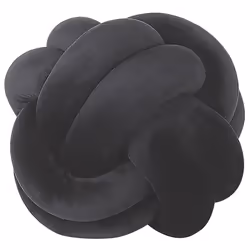 Throw Cushion MALNI Velvet 20 x 20 cm Black Solid
