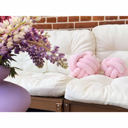 Throw Cushion MALNI Velvet 30 x 30 cm Pink Solid