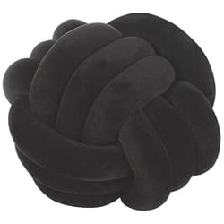 Throw Cushion MALNI Velvet 30 x 30 cm Black Solid