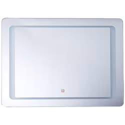 LED Bathroom Mirror WASSY 80 cm 60 cm Silver