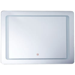 LED Bathroom Mirror WASSY 80 cm 60 cm Silver
