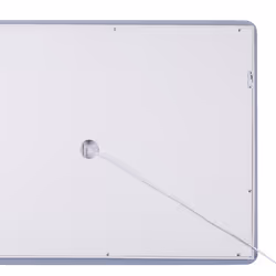 LED Bathroom Mirror WASSY 80 cm 60 cm Silver