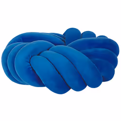 Throw Cushion AKOLA Velvet 30 x 30 cm Blue Solid