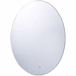 LED Bathroom Mirror MAZILLE 60 cm 80 cm Silver