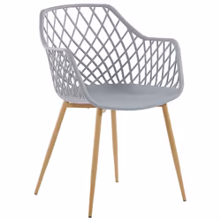 Set of 2 Dining Chairs NASHUA Light Grey - Additional view 4