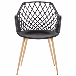 Set of 2 Dining Chairs NASHUA Black - Additional view 4