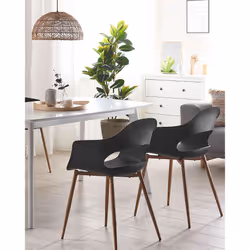 Set of 2 Dining Chairs UTICA Black
