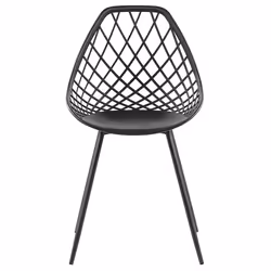 Set of 2 Dining Chairs CANTON Black