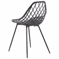 Set of 2 Dining Chairs CANTON Black - Additional view 4
