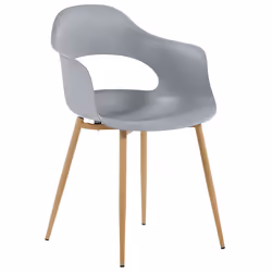 Set of 2 Dining Chairs UTICA Light Grey - Additional view 2