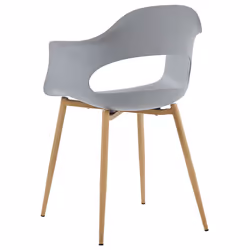 Set of 2 Dining Chairs UTICA Light Grey - Additional view 4
