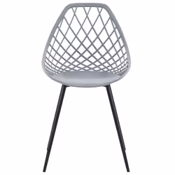 Set of 2 Dining Chairs CANTON Light Grey