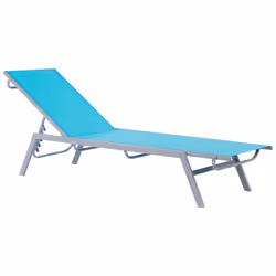 Sun Lounger NOLI Reclining Metal Blue