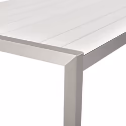 Garden Dining Table VERNIO 180 cm 90 cm Metal White - Additional view 4