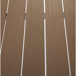 Garden Dining Table VERNIO 180 cm 90 cm Metal Brown
