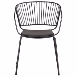 Set of 2 Dining Chairs RIGBY Metal Black