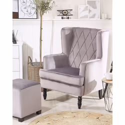Armchair SANDSET Velvet Grey