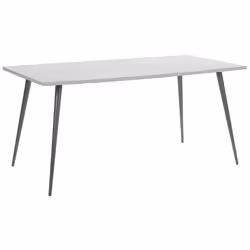 Dining Table SANTIAGO Grey Concrete Effect 160 cm 80 cm