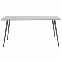Dining Table SANTIAGO Grey Concrete Effect 160 cm 80 cm