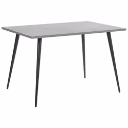 Dining Table SANTIAGO Grey Concrete Effect 120 cm 80 cm